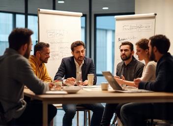 Group workshop on design innovation
